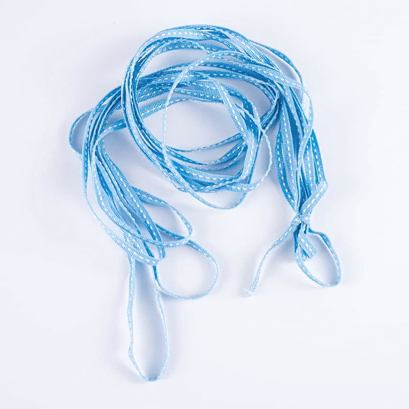 0,5 cm polyester gestippelde bloemenverpakkingsband